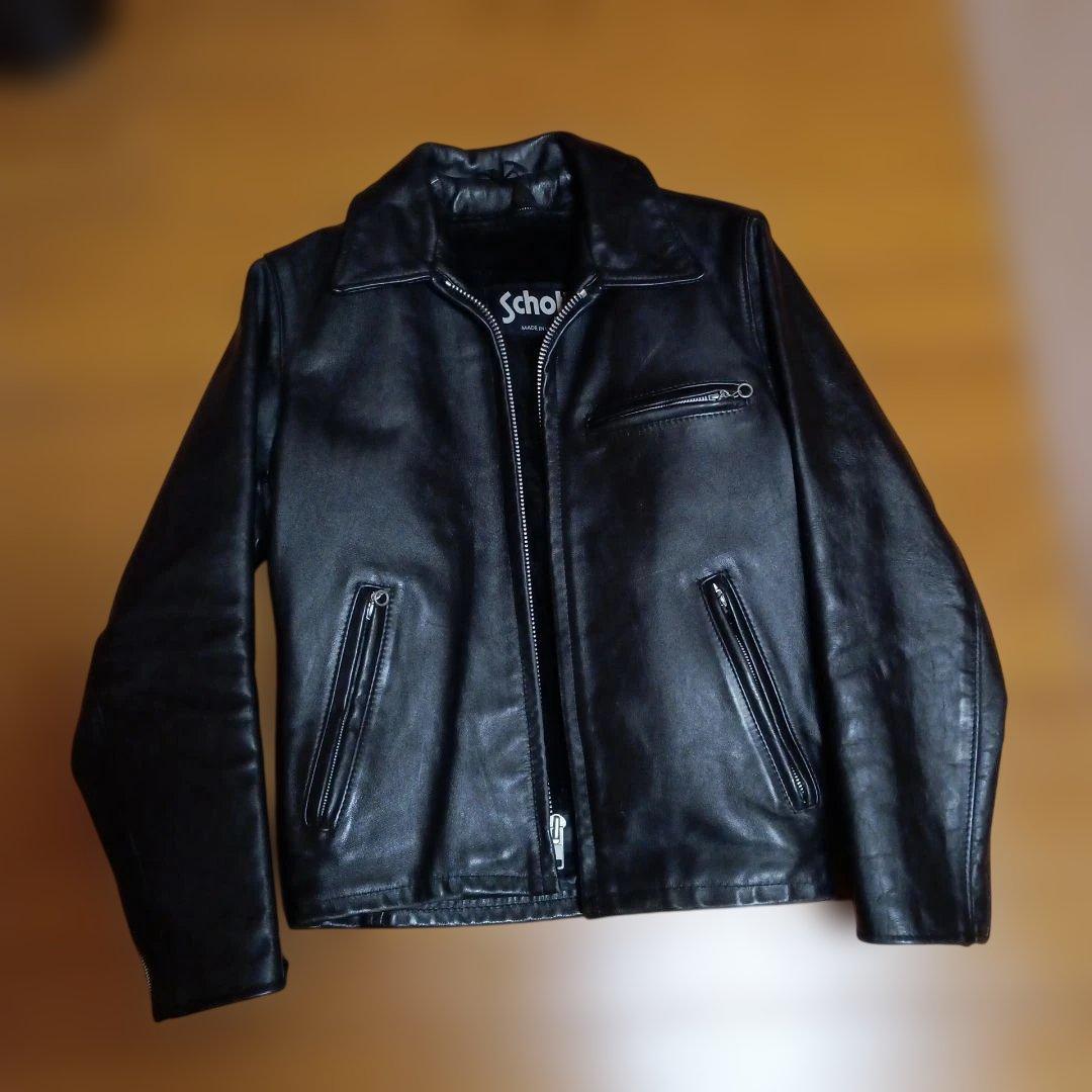 ショット　シングルライダース襟付き34 楽天市場】Schott ショット 襟付きトラッカージャケット 643 2025 本革