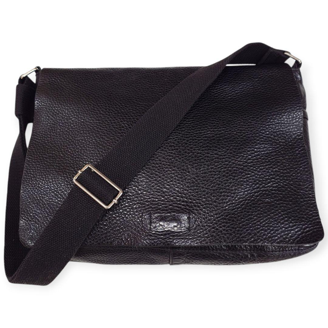 【Y2K】OLD GAP オールドギャップ カウレザー メッセンジャーバッグ 黒