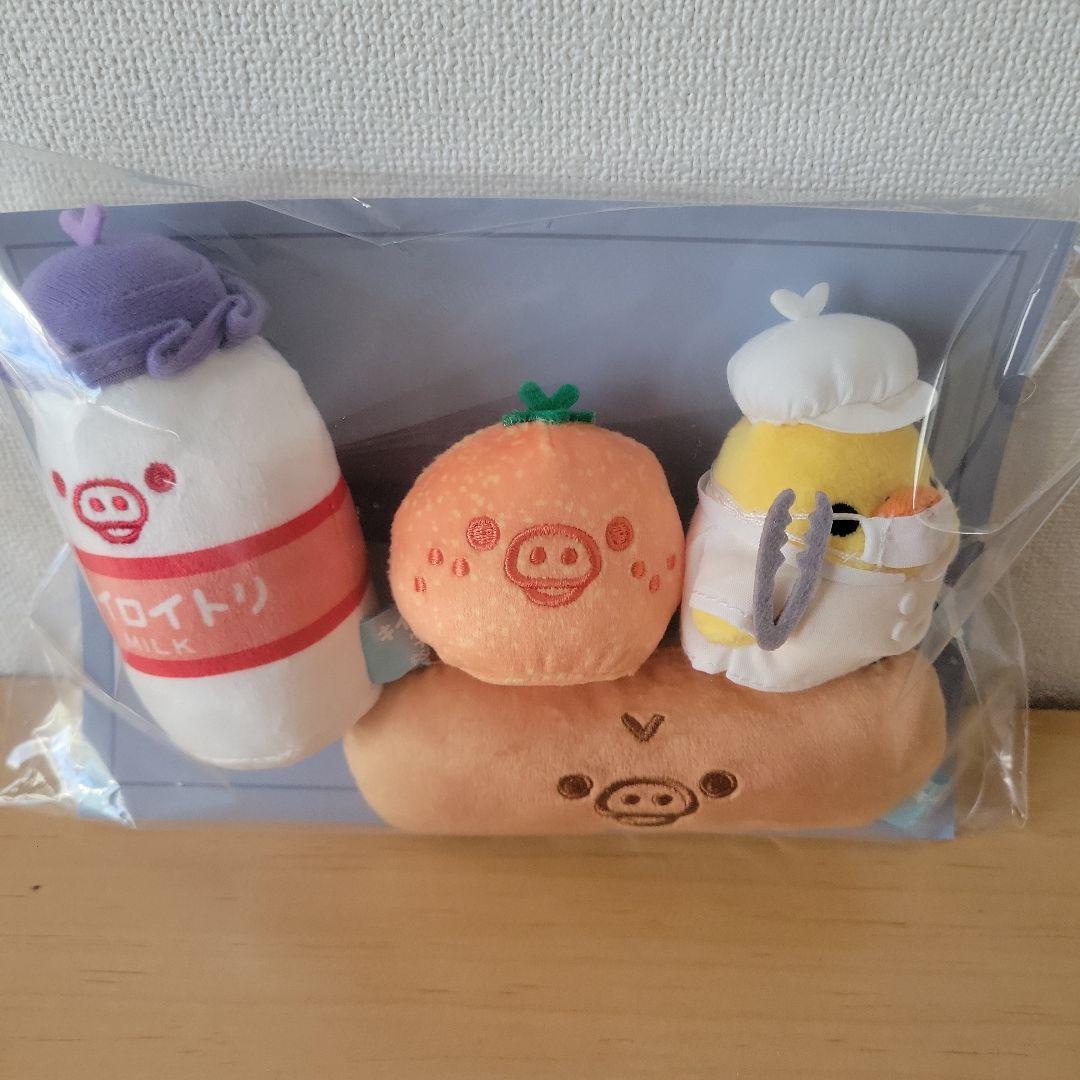 【新品タグ付き】キイロイトリ学園　給食ぬいぐるみセット　キイロイトリ