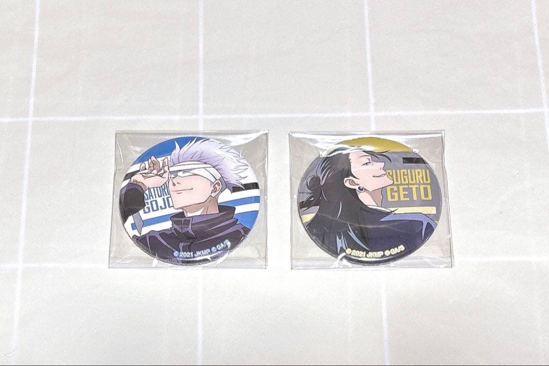 呪術廻戦　呪術廻戦0 楽天コレクション　缶バッジ　五条悟　夏油傑