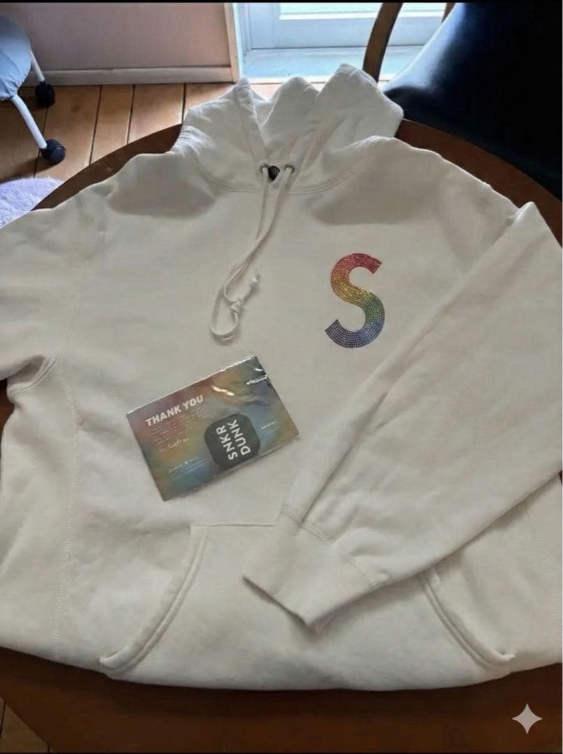 天*才様 Supreme Swarovski S Logo Hooded 21s Supreme（シュプリーム） 21SS ×Swarovski S Logo Hooded Sweatshirt