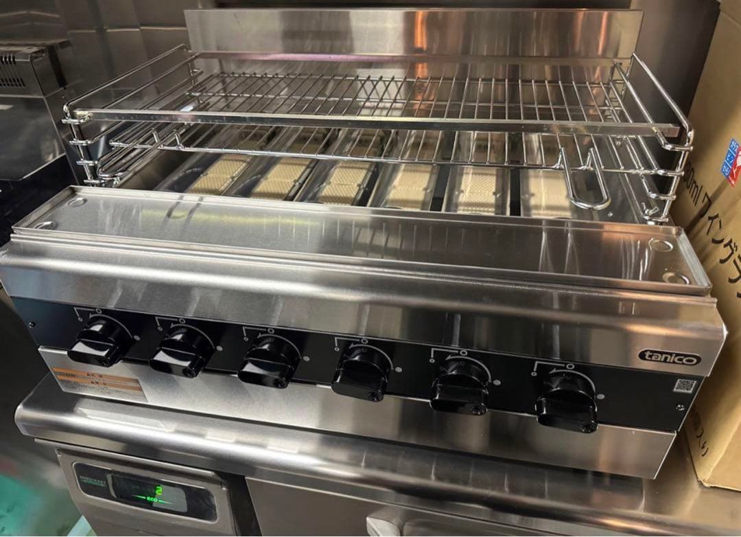 タニコー ガス赤外線グリラー［下火式］ TMS-TIG-6 都市ガス13A