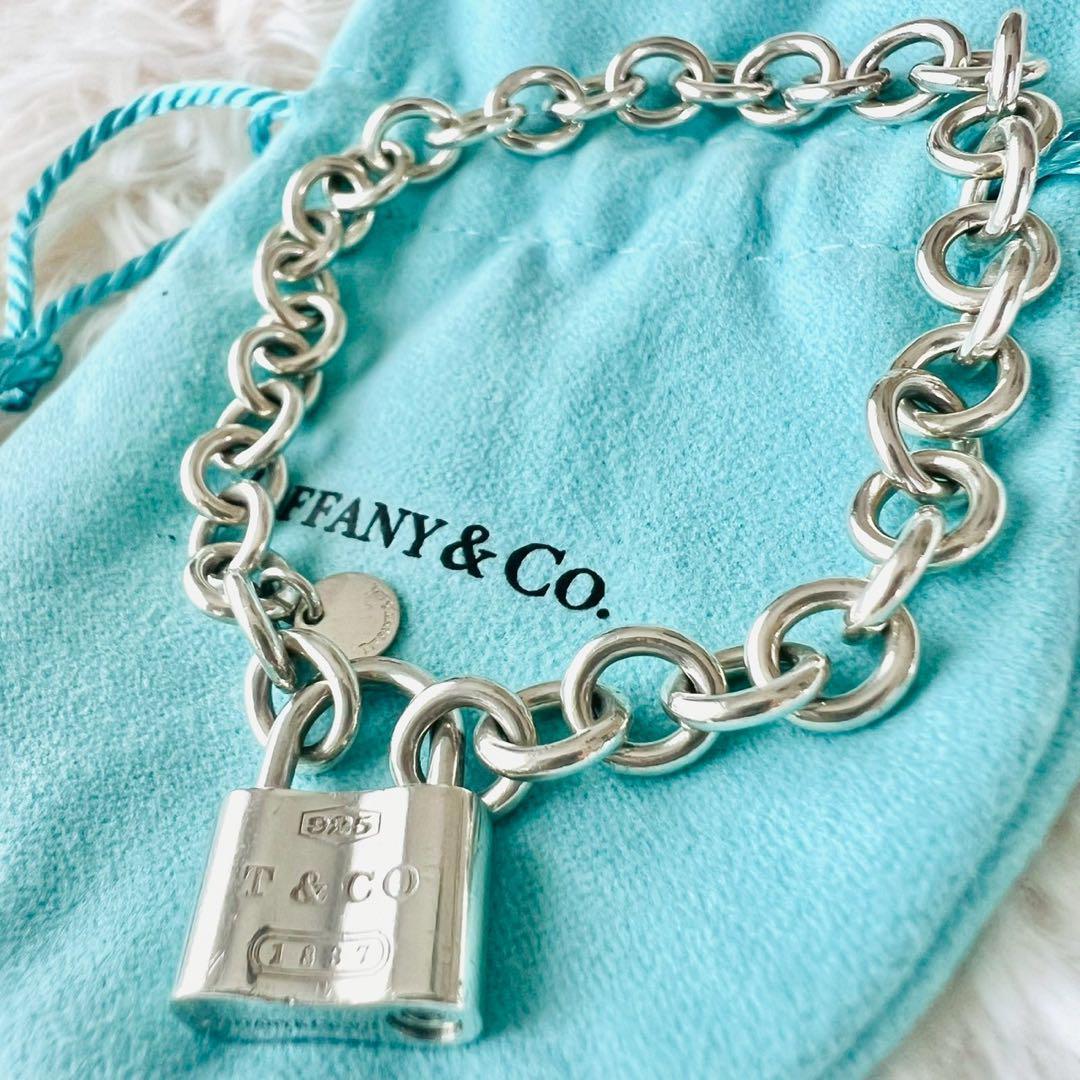希少✨ティファニー　ブレスレット　カデナ　ロック　鍵　キー