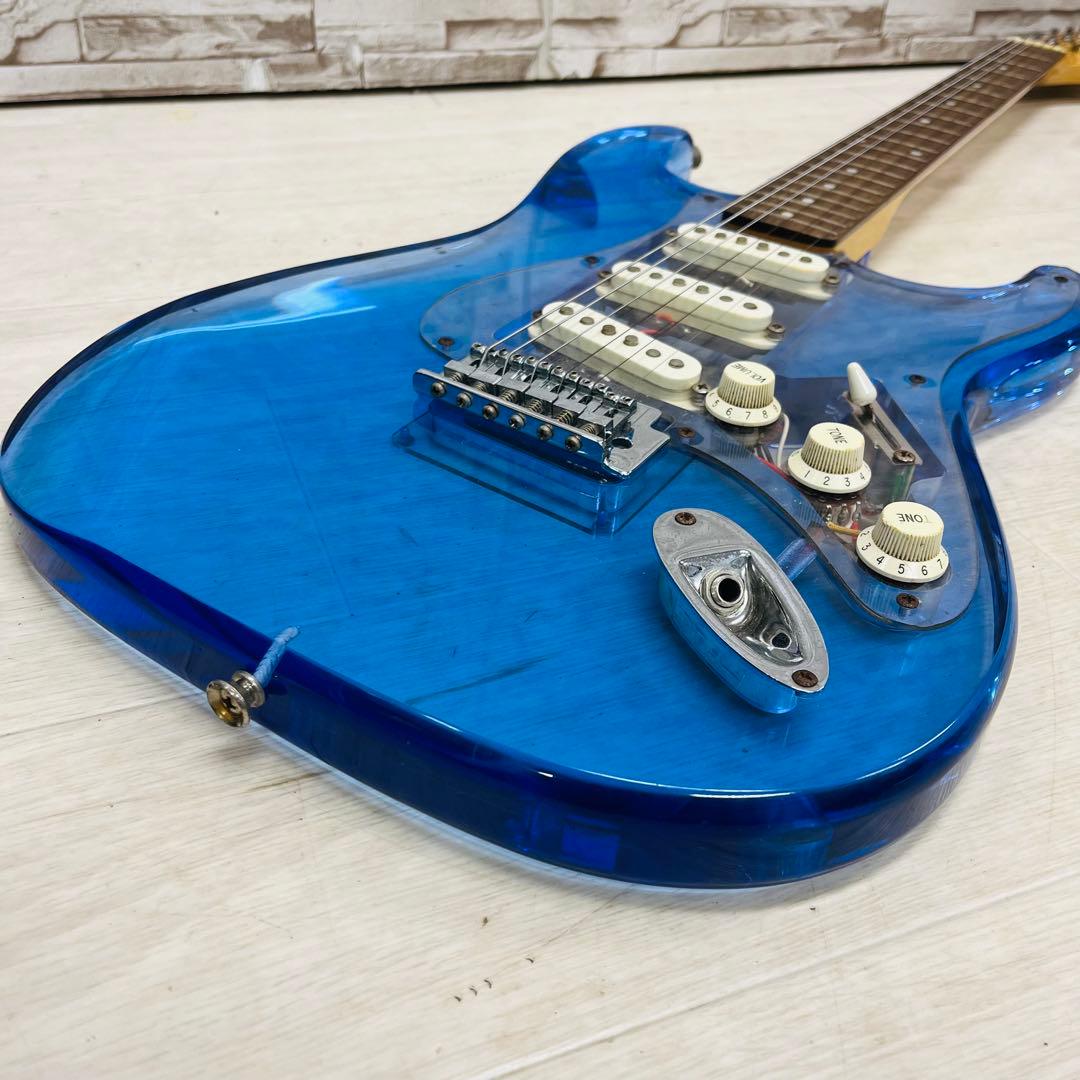 PhotoGenic st スケルトンブルー アクリルエレキギター - メルカリ