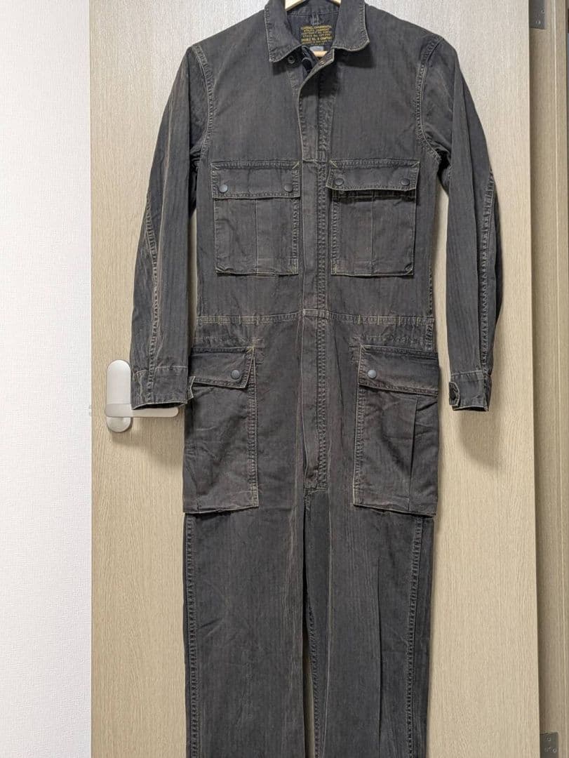RRL ダブルアールエル　ダークグレー オーバーオール・つなぎ