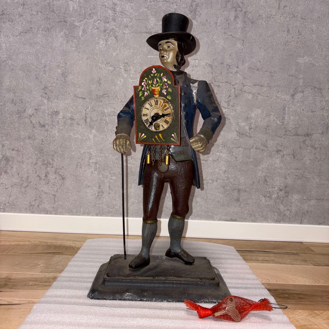 アンティーク人形時計