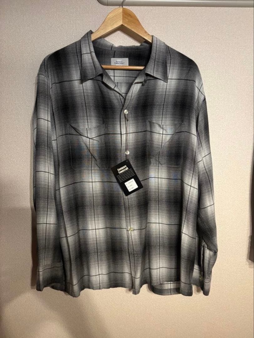 WAIPER 別注 TOWN CRAFT オンブレ レーヨンオープンカラーシャツ