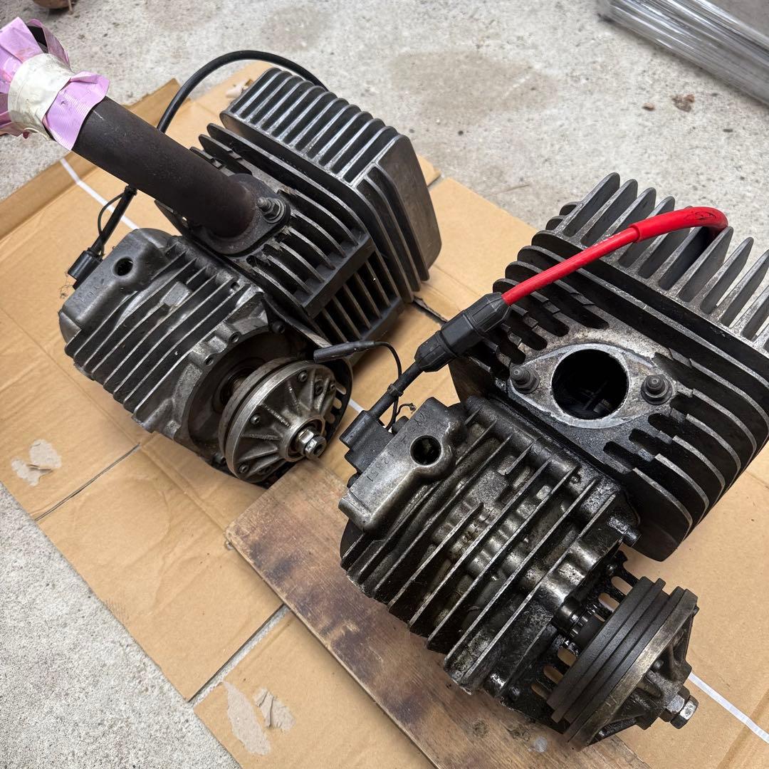 ヤマハ KT100 カートエンジン 2基セット 湿式クラッチ付き 現状渡し
