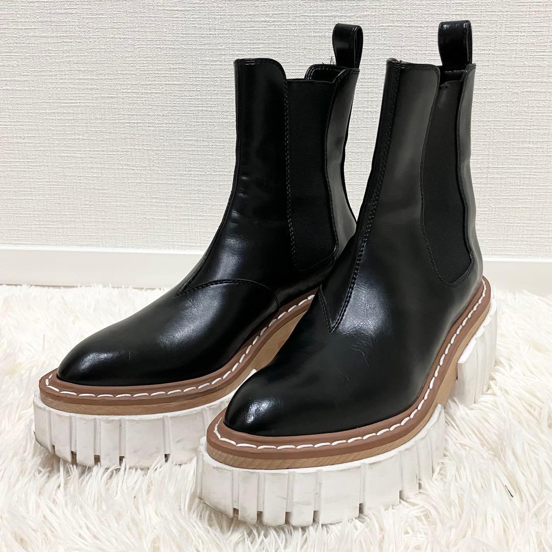 STELLA McCARTNEY エミリーブーツ　サイドゴア　23cm ブラック