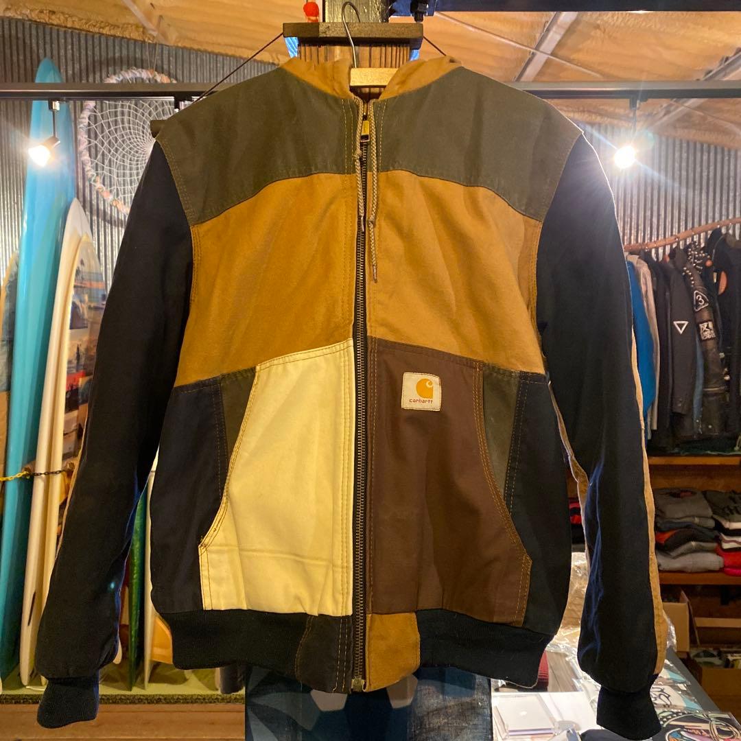 clowyycarhartt zip upキルティングパーカー