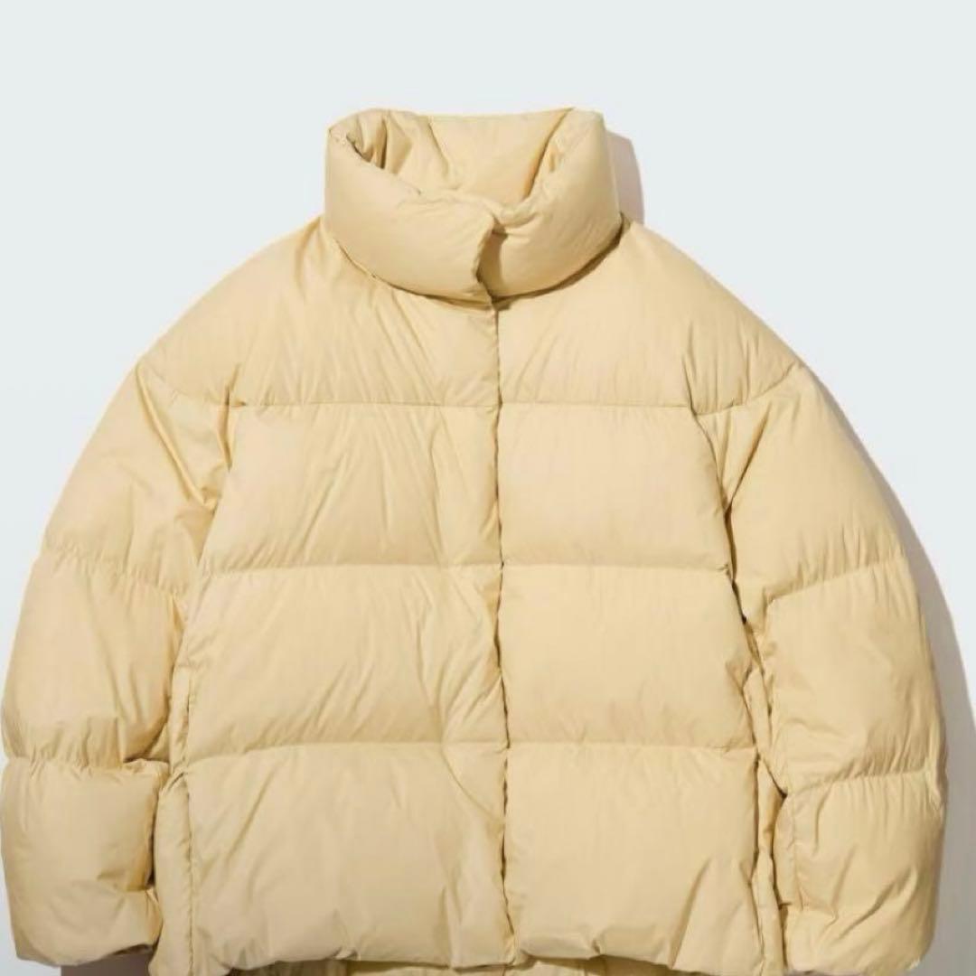 ユニクロ NANODESIGNパウダーソフトダウンジャケット　イエロー　XL