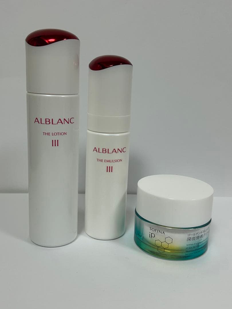 アルブラン　化粧水と乳液　ソフィーナip ゴールデンタイムリペアクリーム
