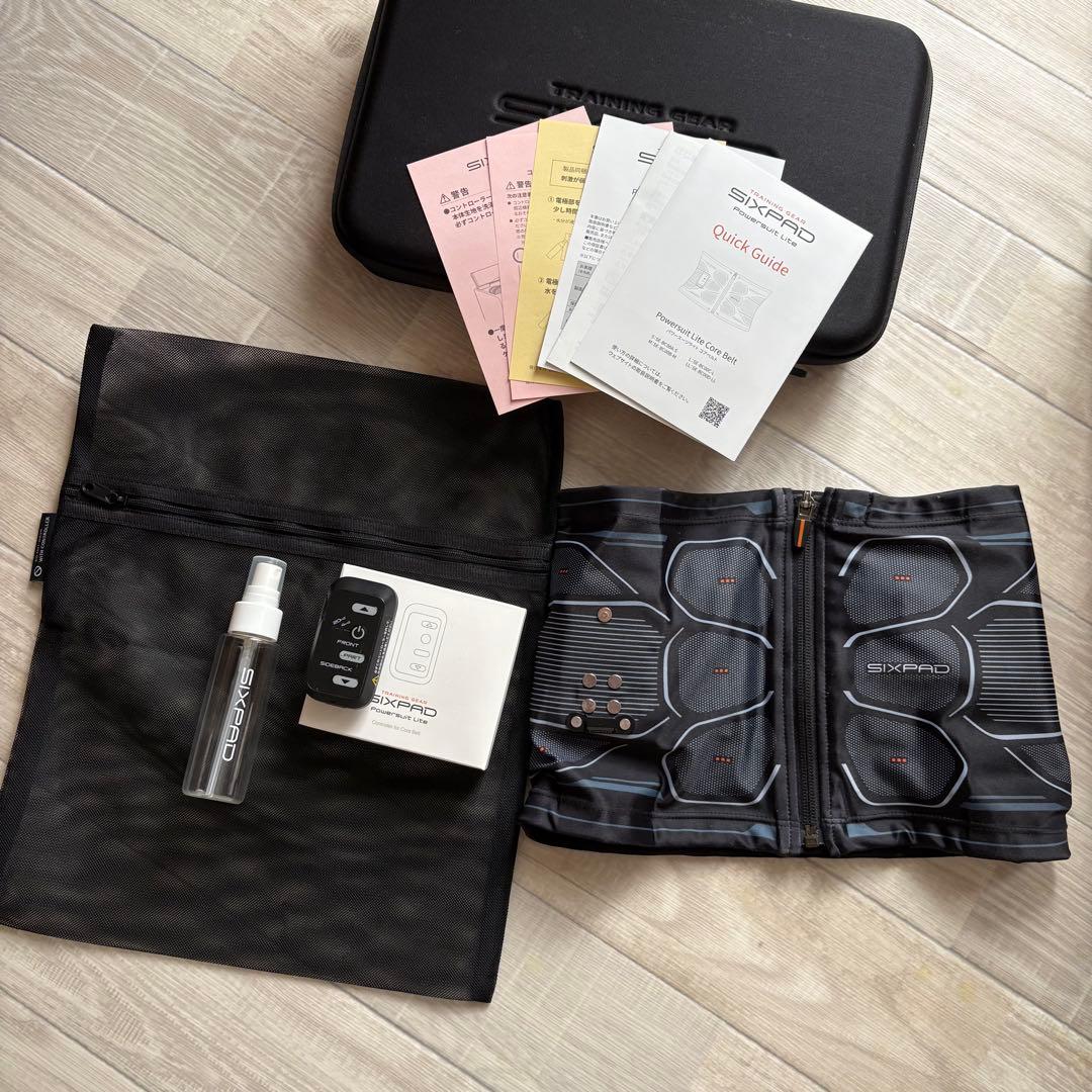 【限定値下げ】SIXPAD パワースーツライト コアベルトブラック　Sサイズ シックスパッド パワースーツコアベルト S EMS MTG SIXPAD Powersuit