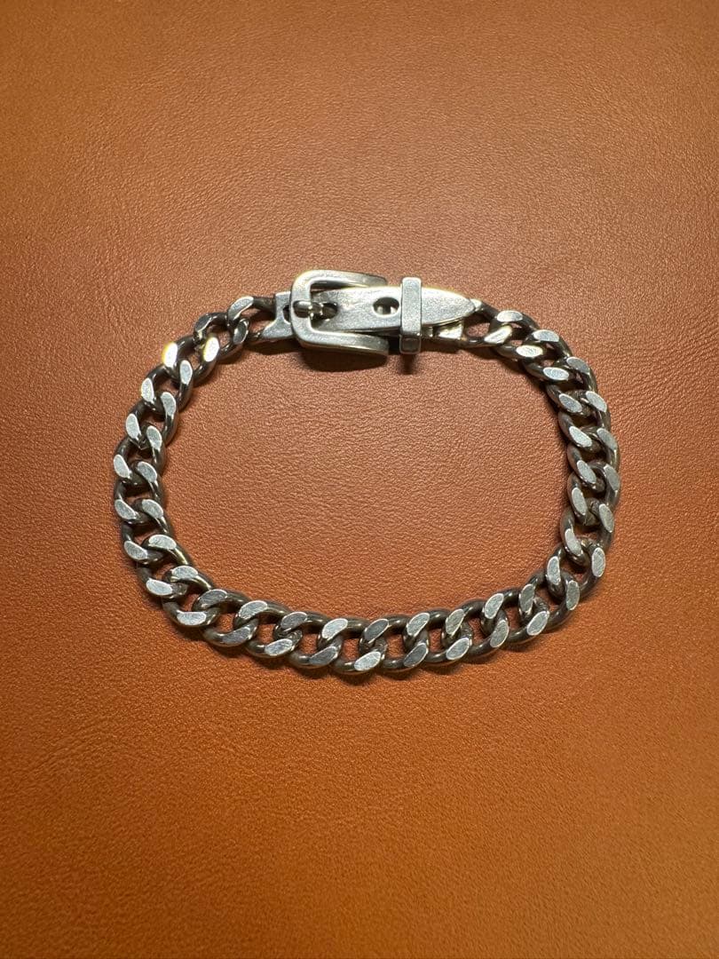 メキシコ産ヴィンテージ ベルトデザイン 喜平チェーンブレスレット