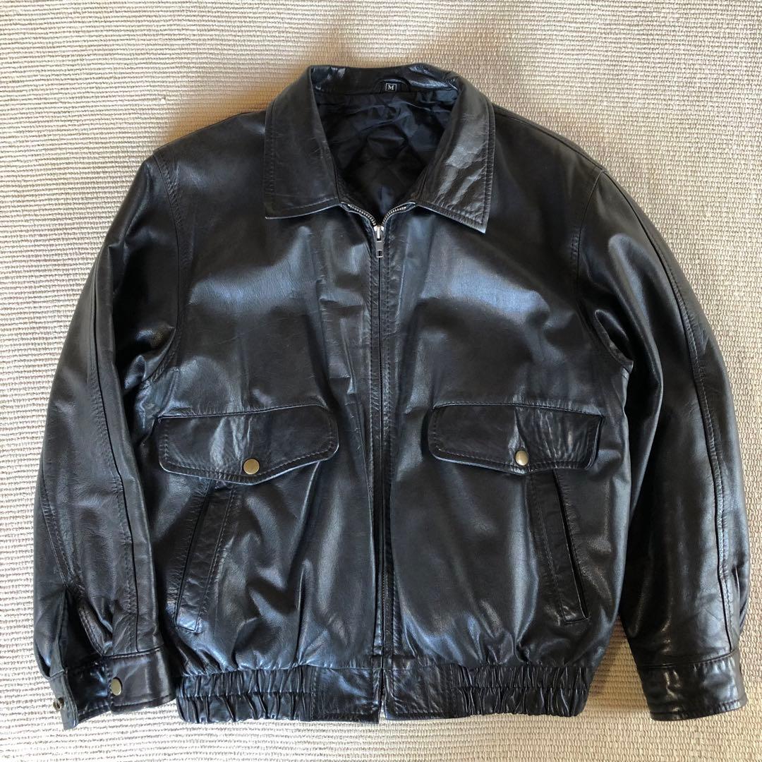 日本製 レザージャケット 薄手 牛革 レザーブルゾン 短丈 ブラック SEN TOKYO ブルゾン アウター 一気にコーデを格上げする美シルエット