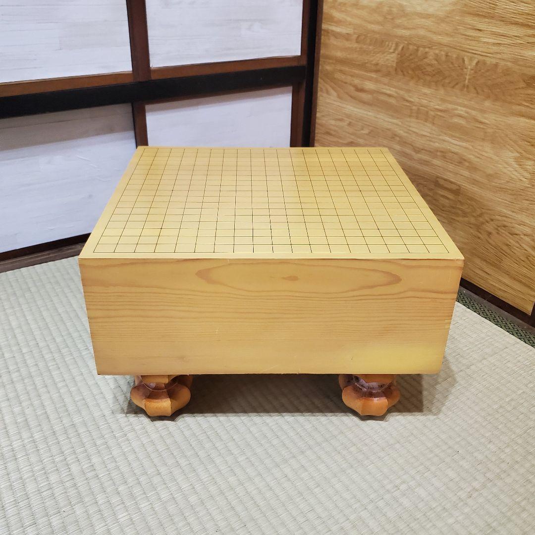状態良好】碁盤 脚付き へそあり 無垢盤 5寸8部 高級囲碁盤 - メルカリ