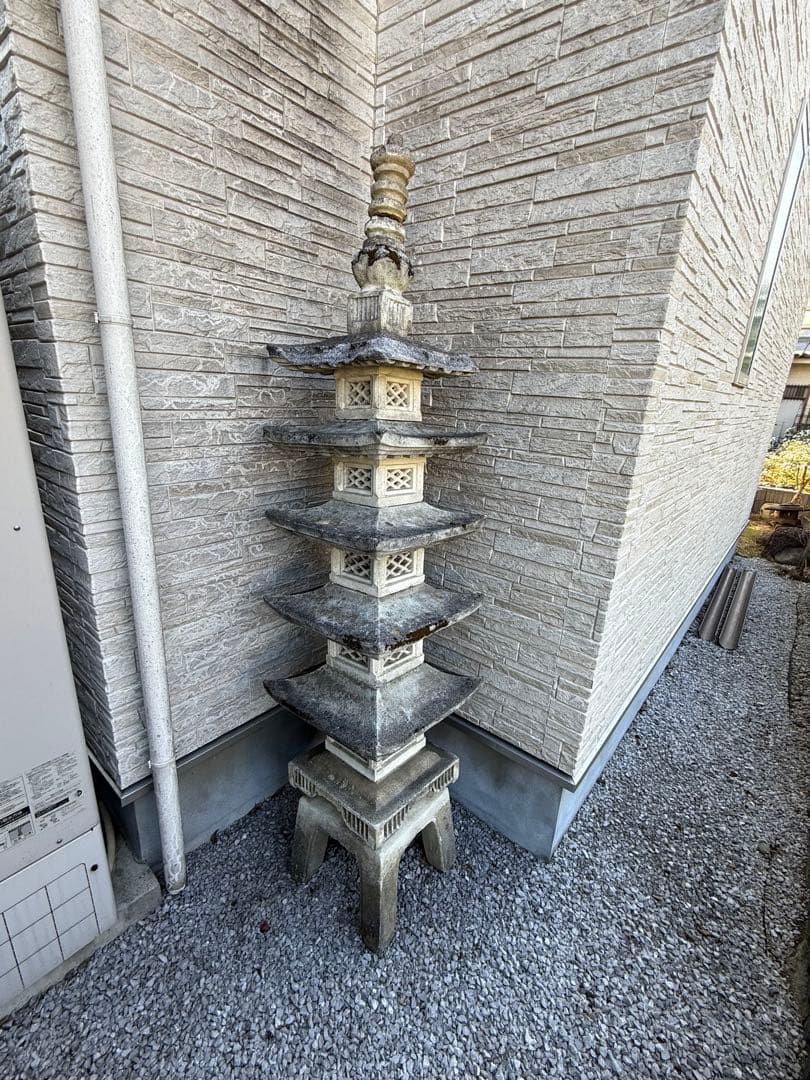 『東京都西部　近郊限定』石塔　五重の塔　引き取り限定