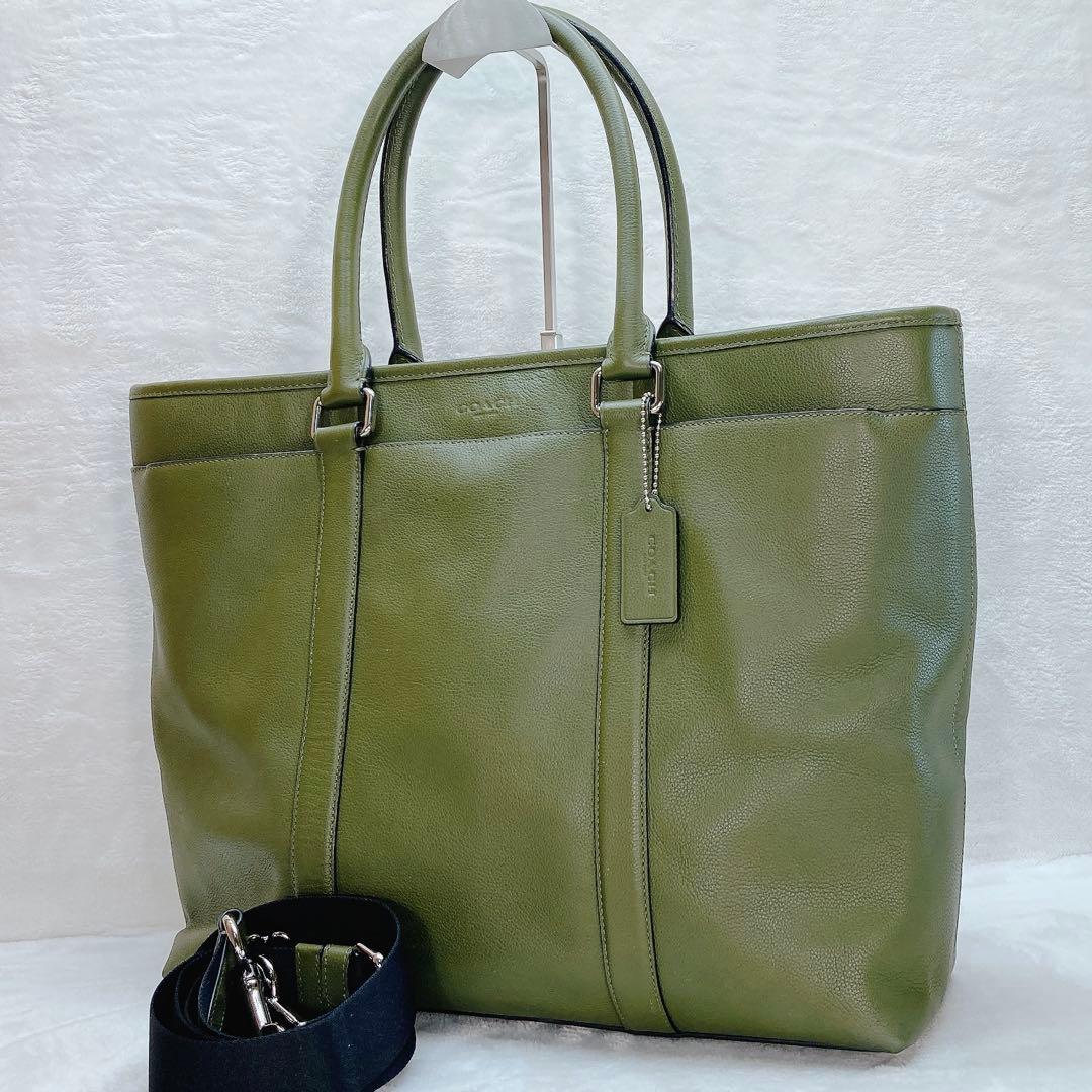 ✨美品✨COACH コーチ 2wayビジネストートバッグ メトロポリタン カーキ