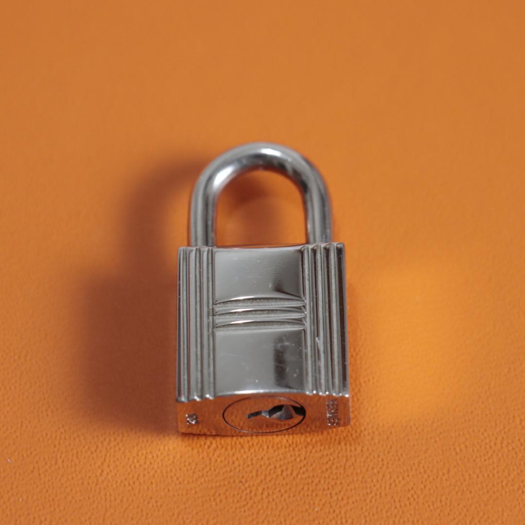 美品！エルメス カデナ キー 南京錠 シルバー 102番 スペアキー付き