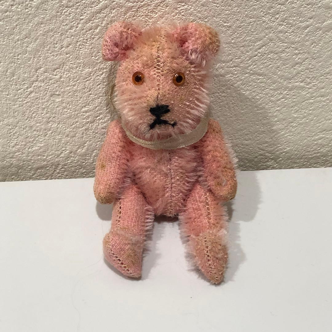 専用 ヴィンテージ ピンク テディベア 約15cm