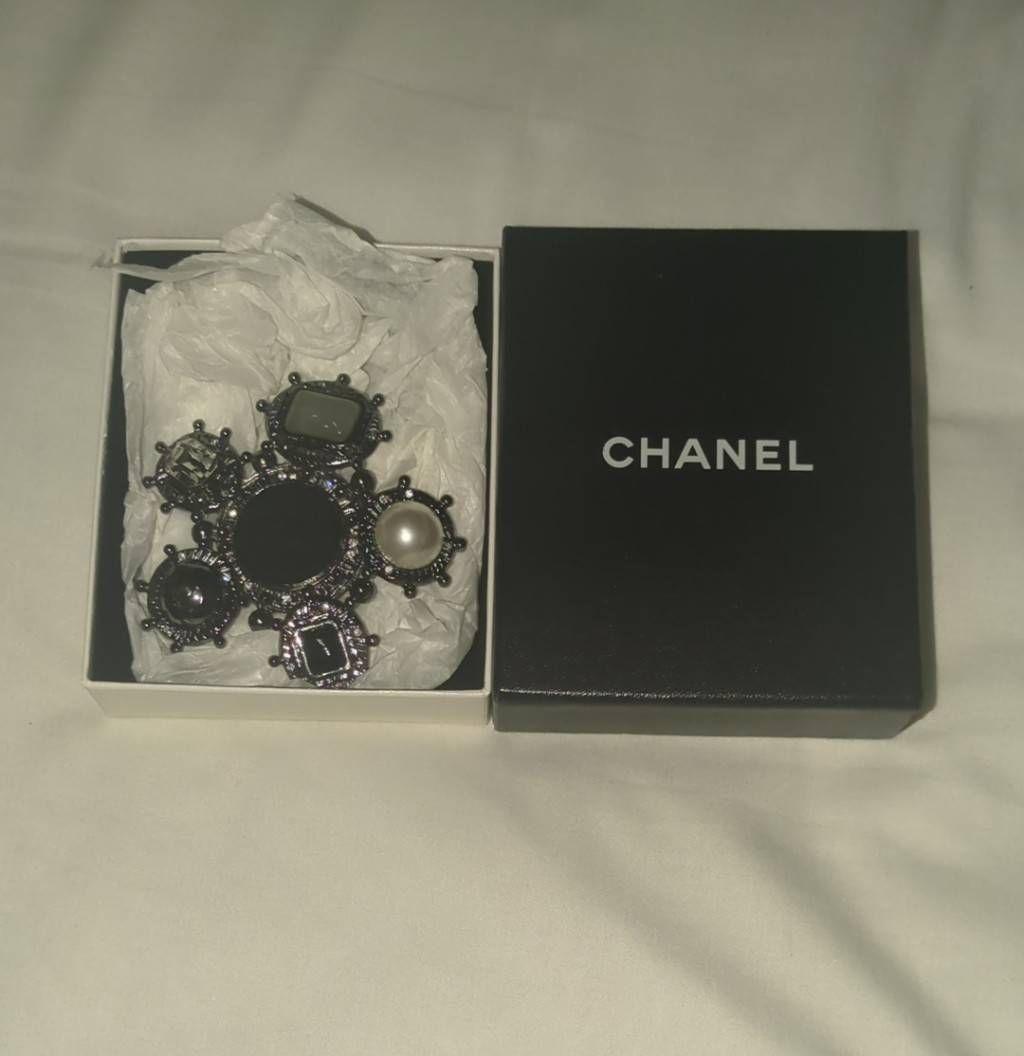 CHANEL ココマーク カラーストーン ブローチ