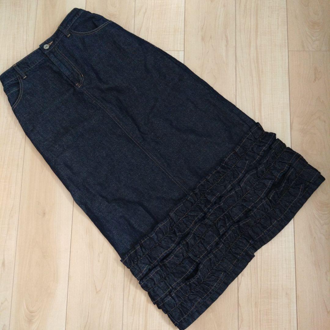 ジェーンマープル　コットンリネンデニムスカート