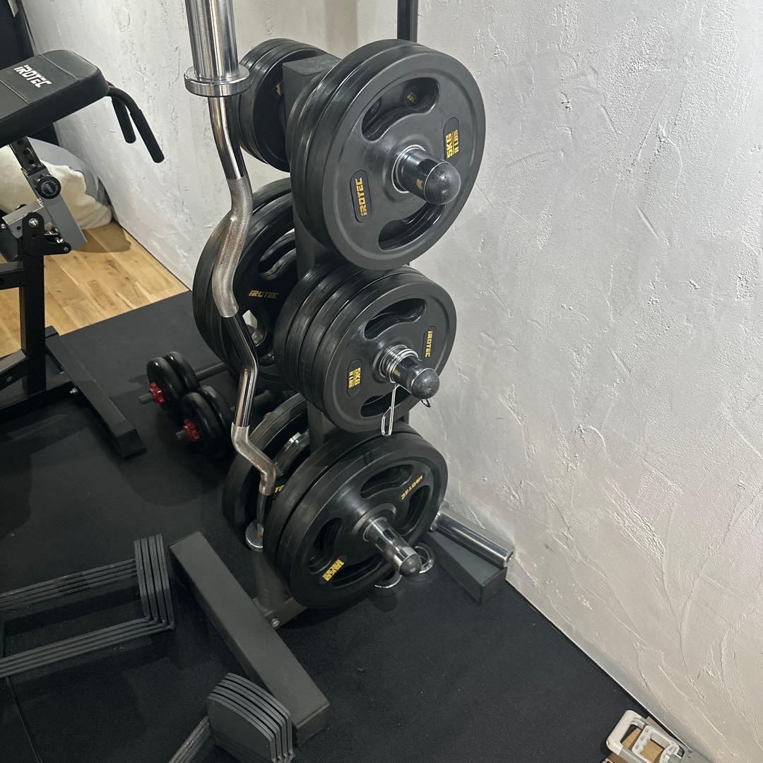 アイロテック iROTEC オリンピックプレートシャフトラック プレートツリー