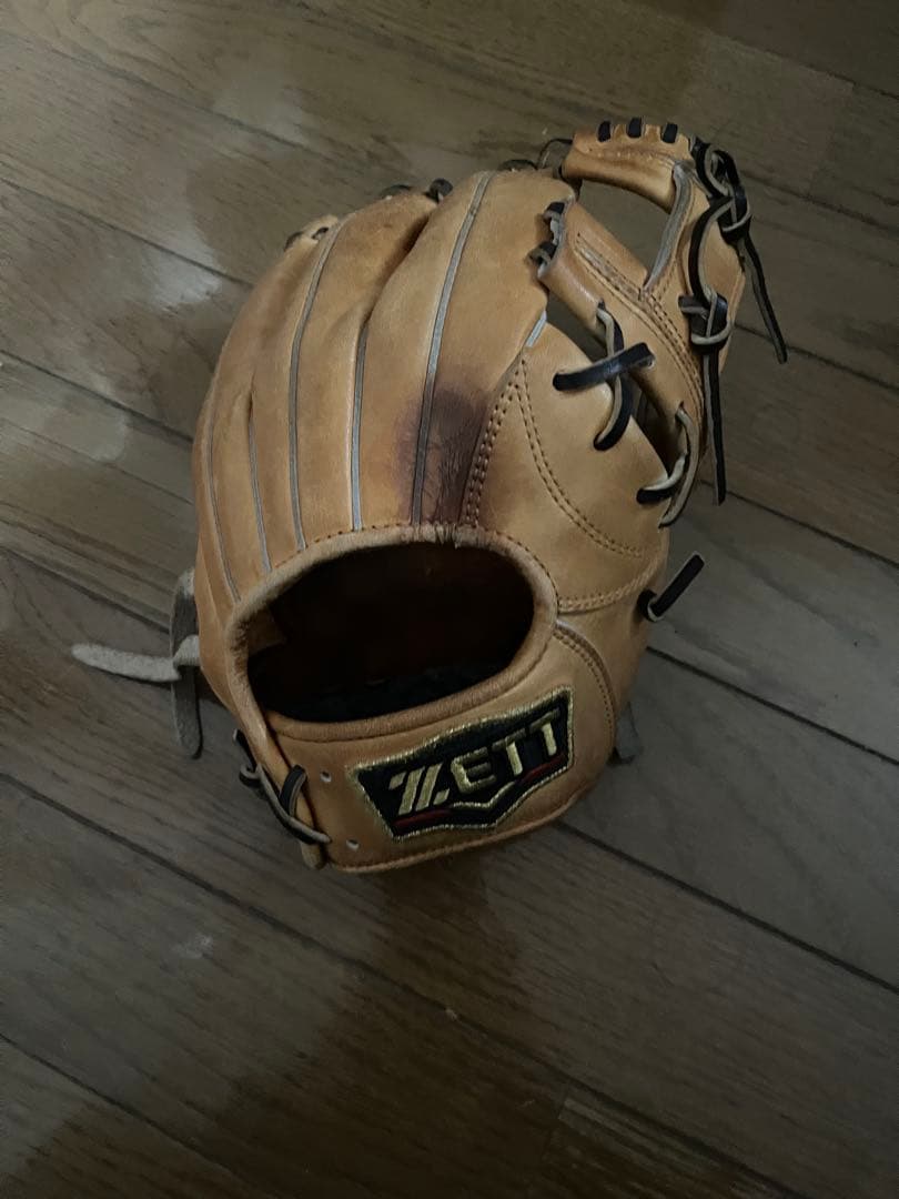 ZETT プロステイタス レザーグローブ ベージュ 軟式用 ゼット（ZETT）（メンズ）軟式用グラブ 内野手 野球グローブ 一般