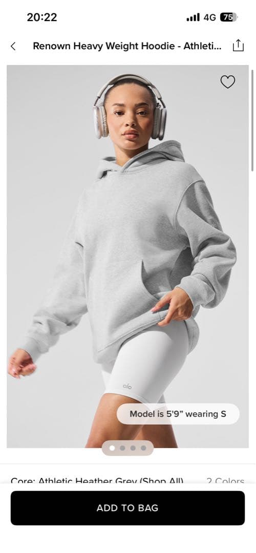 alo yoga パーカー