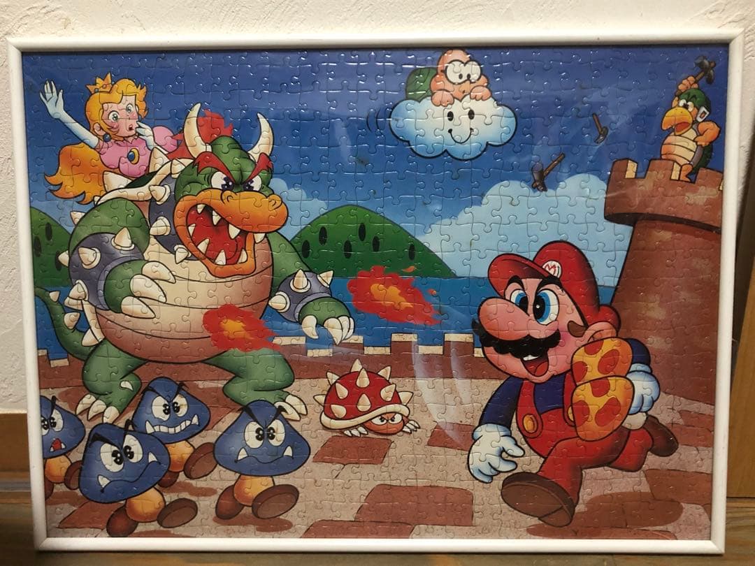 激レア】スーパーマリオ ジグソーパズル フレーム付 昭和 レトロ 500