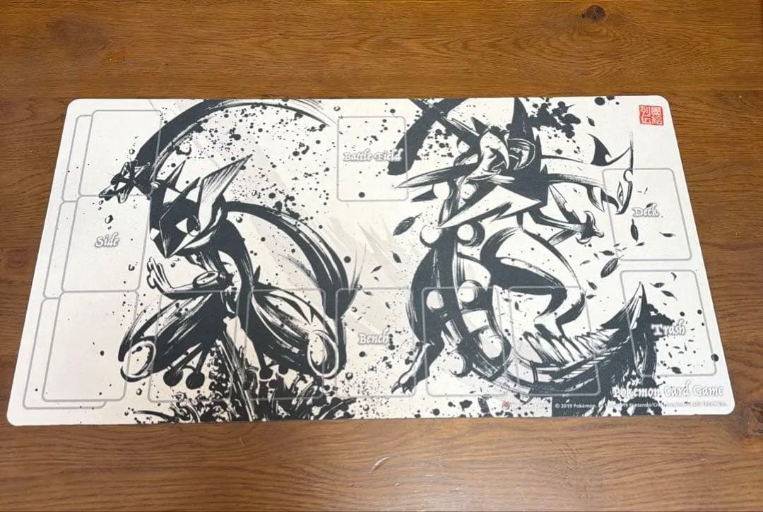 ポケモンカードプレイマット 墨絵列伝　ゲッコウガ&メガジュカイン　美品