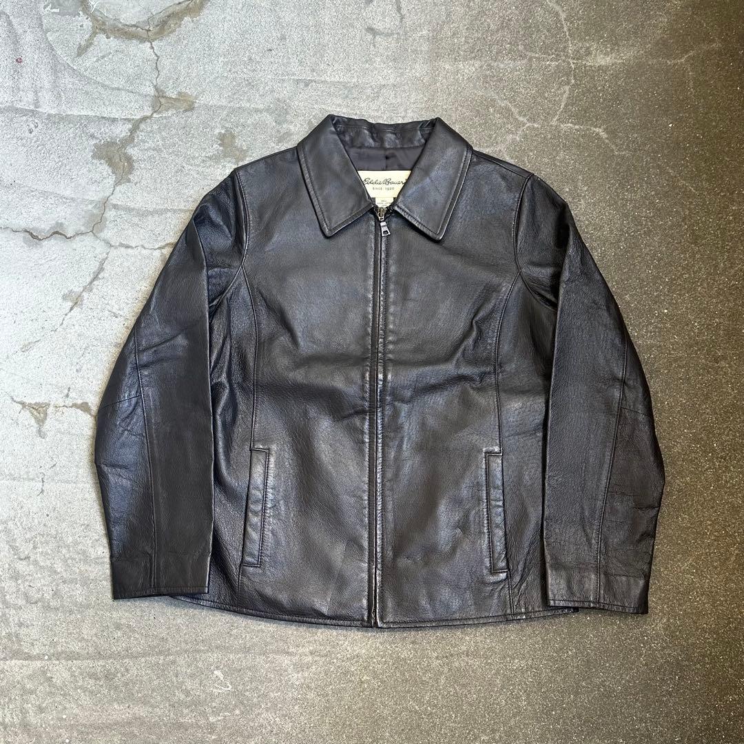 90s]Eddie Bauer ドリズラー レザージャケット - メルカリ