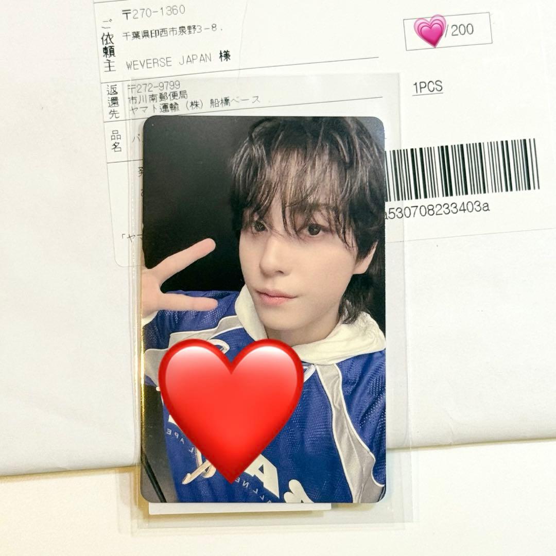 &TEAM タキ 直筆サイン入りトレカ weverse Back to Life