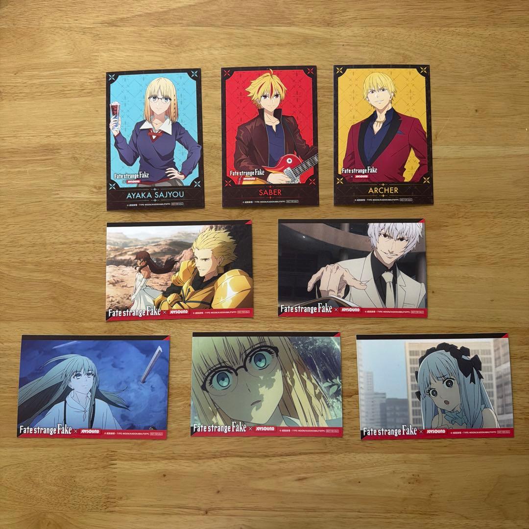 Fate strange Fake オリジナルポストカード　計8枚セット