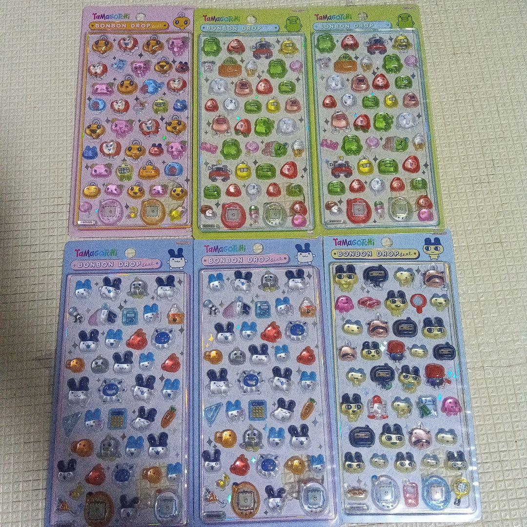 正規品　たまごっちボンボンドロップシール　4種　6個