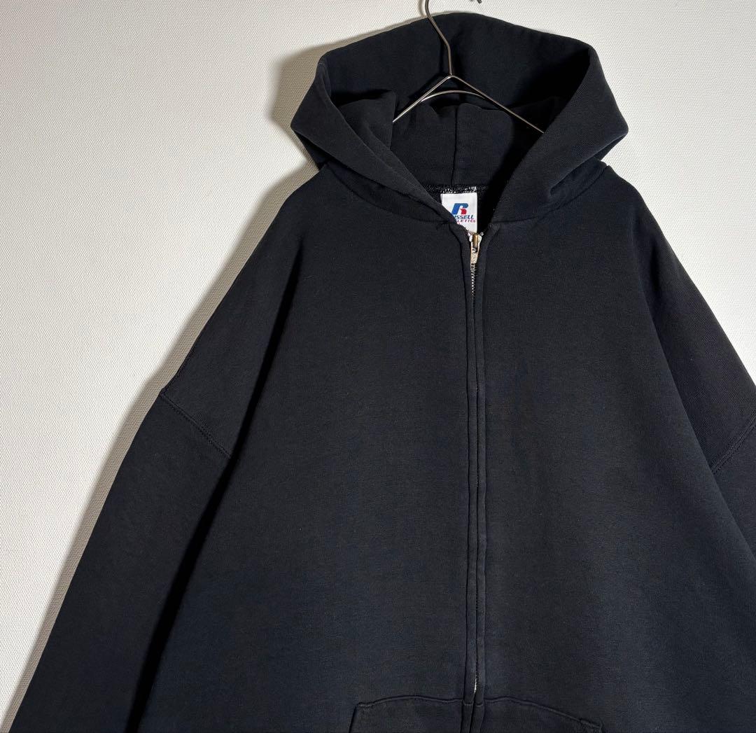 RUSSELL ATHLETIC 無地　裏起毛　ジップアップパーカー
