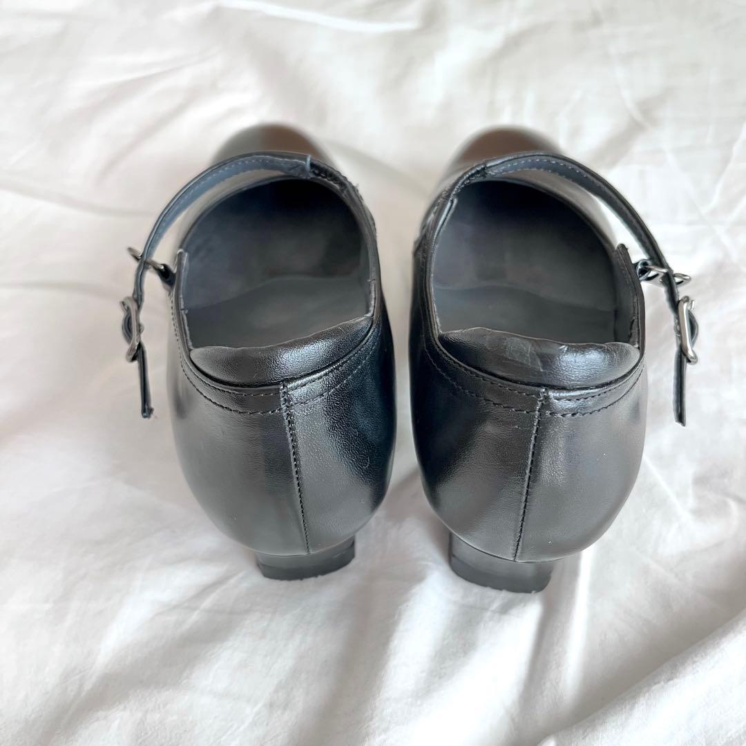 asics walking ペダラ　ストラップパンプス　ブラック 22.5EE