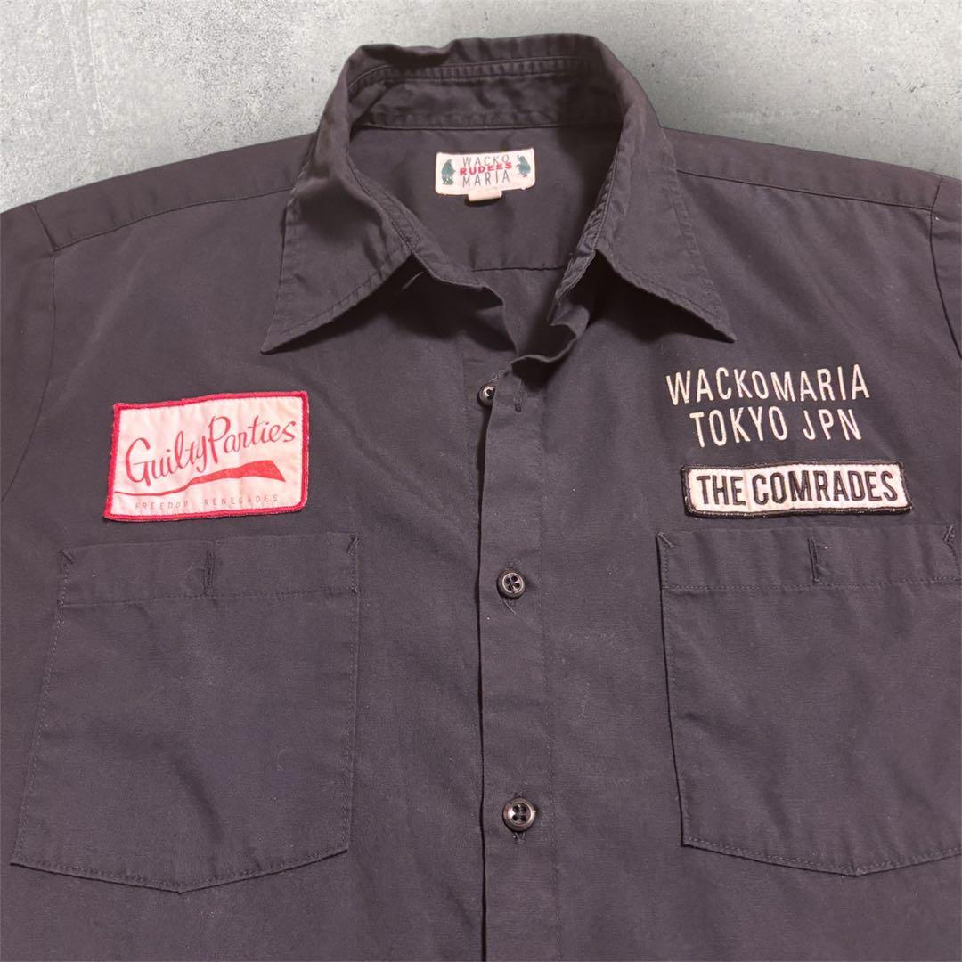 WACKO MARIA ワコマリア マリア ワークシャツ ブラック S - メルカリ