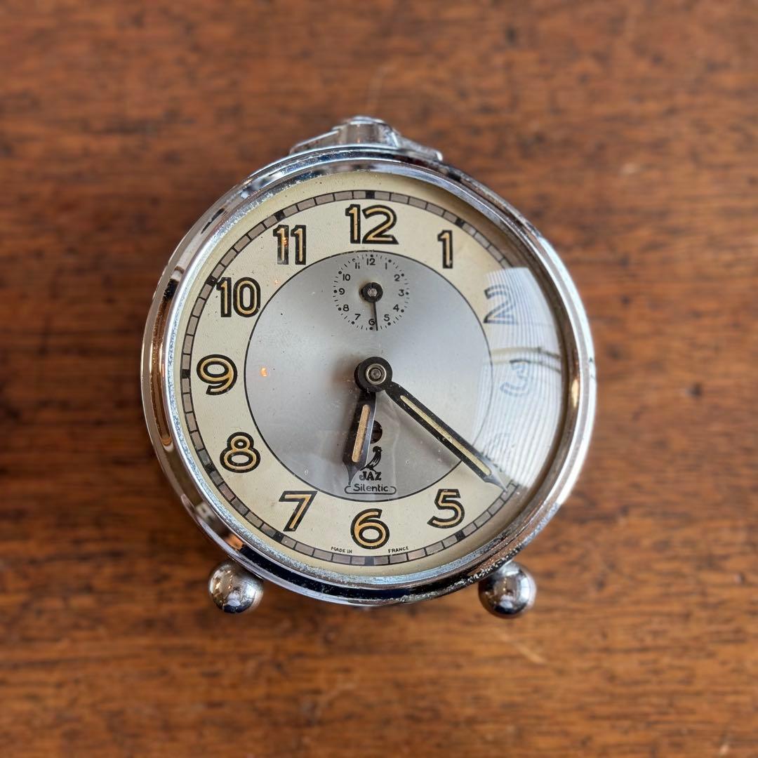 msmsmsmsJAZ 1900年代フランス製 ぜんまい式目覚まし時計