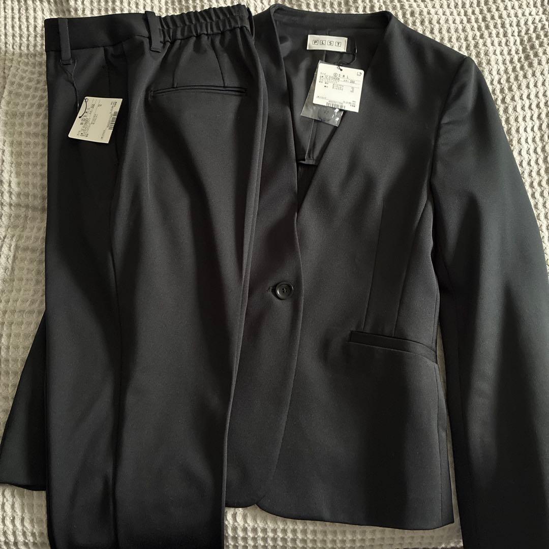 新品未使用 タグ付き　プラステ ノーカラージャケット パンツスーツ セットアップ
