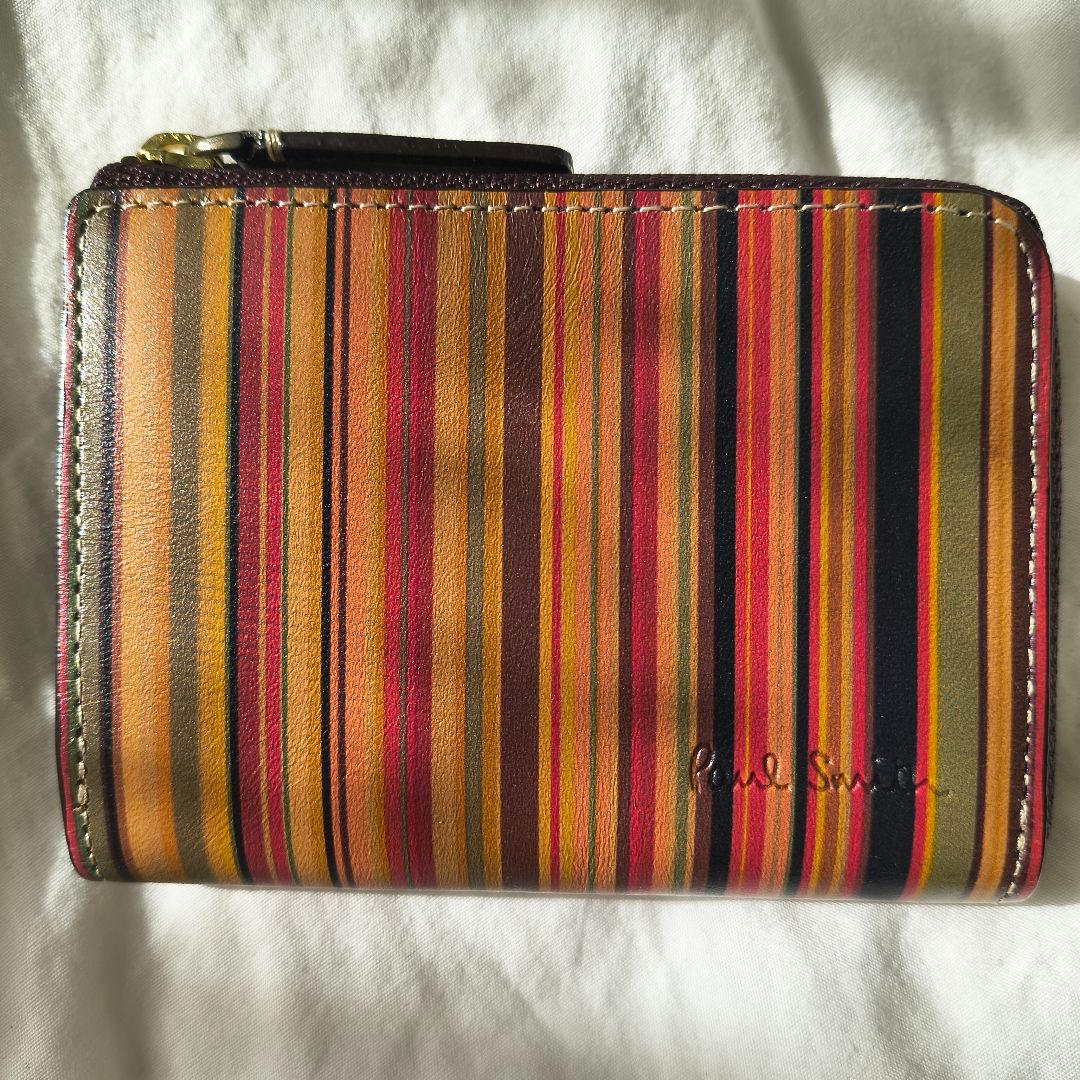 ポールスミス　ケース マルチストライプ柄