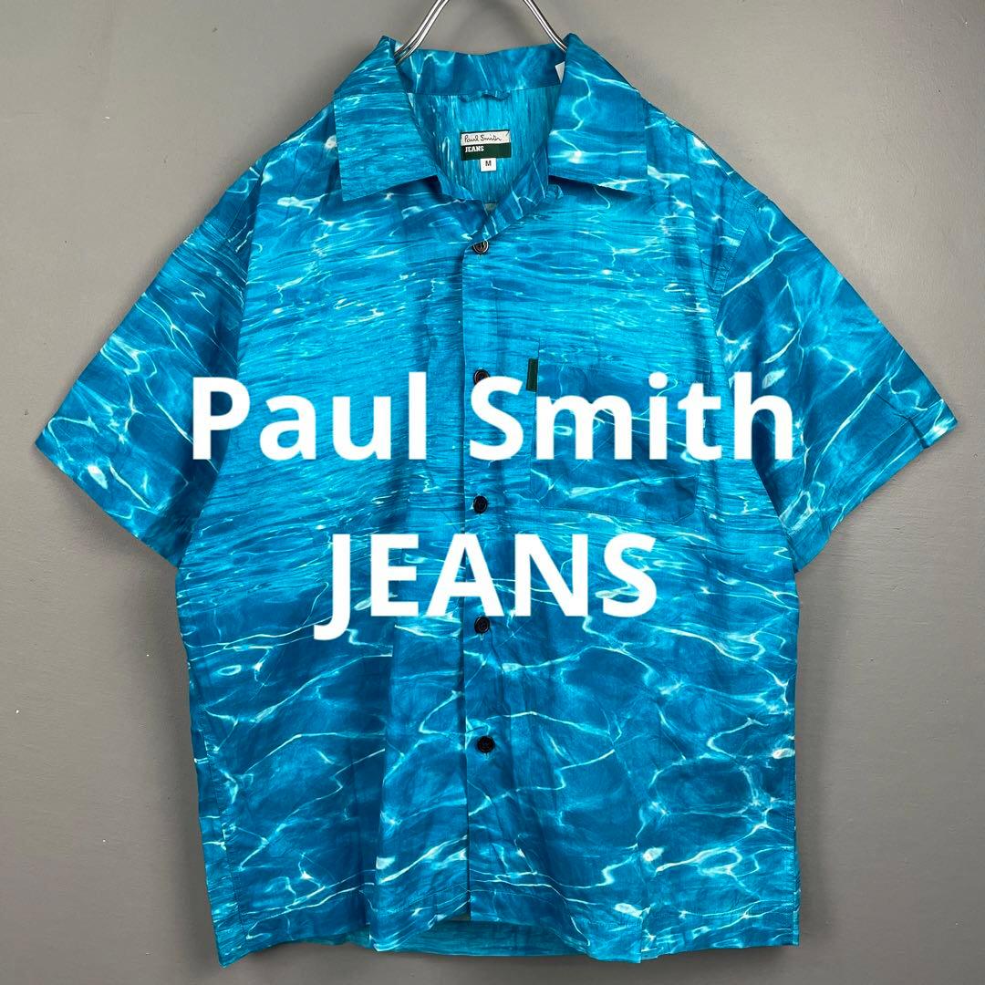 Paul Smith ポールスミス 半袖 開襟 シャツ 水中・水・ウォーター柄