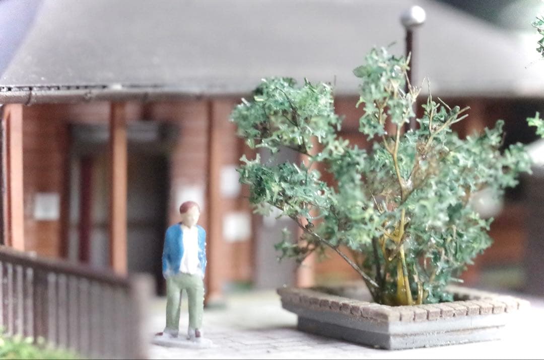 江ノ電 極楽寺駅 鉄道ジオラマ展示台 Nゲージ 鉄コレ 鉄道模型 bトレ