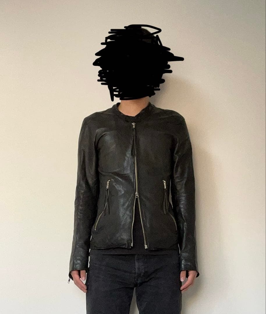 00s archive leather jacket y2k EKAM系 EKAM Early 00s Lambskin Leather Rider Jacket Kanya Miki, a