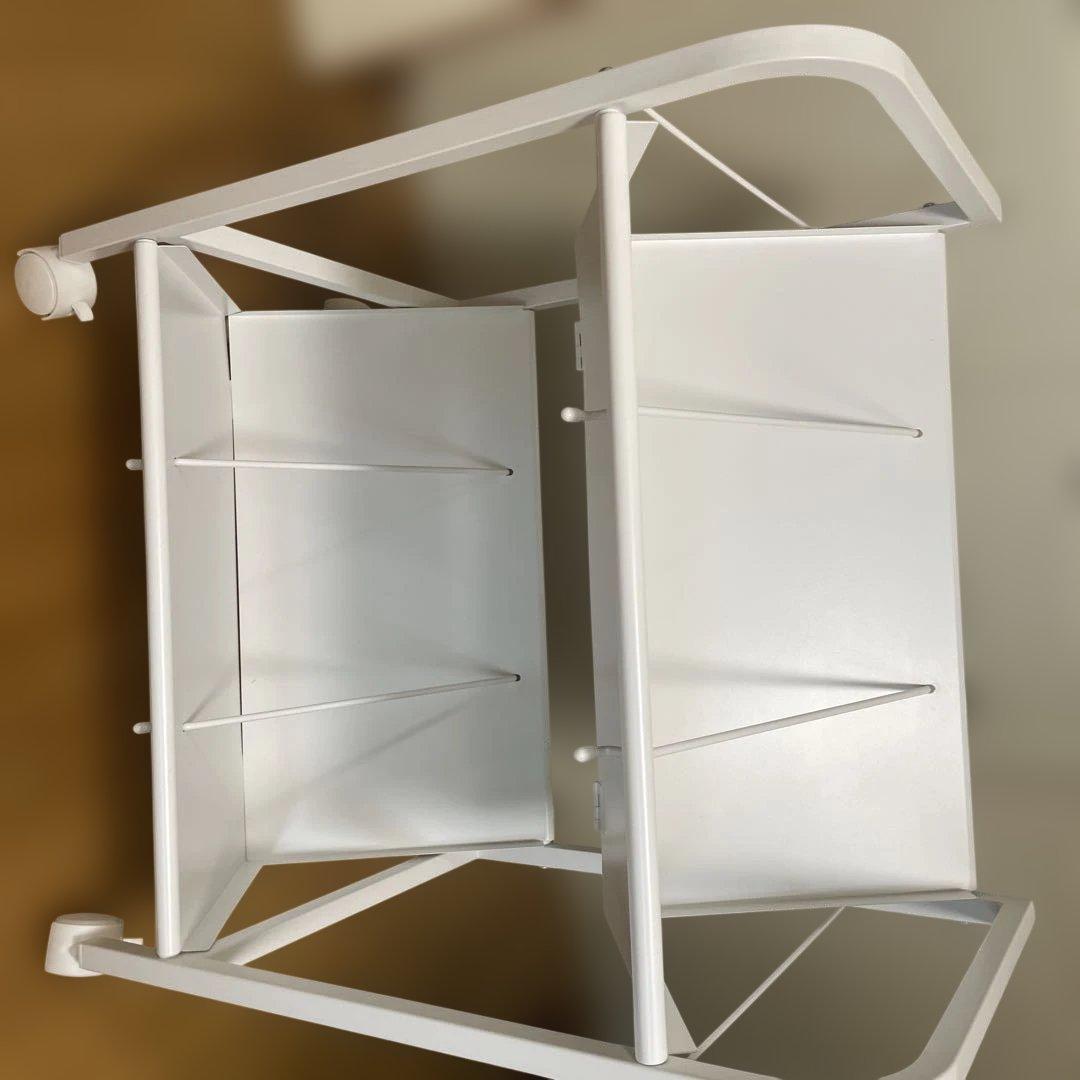 ナカバヤシ　ファイル、ワゴン2段　ホワイト　CWA−002W ファイルワゴン2段ホワイト | ワゴン | オフィスファニチャー