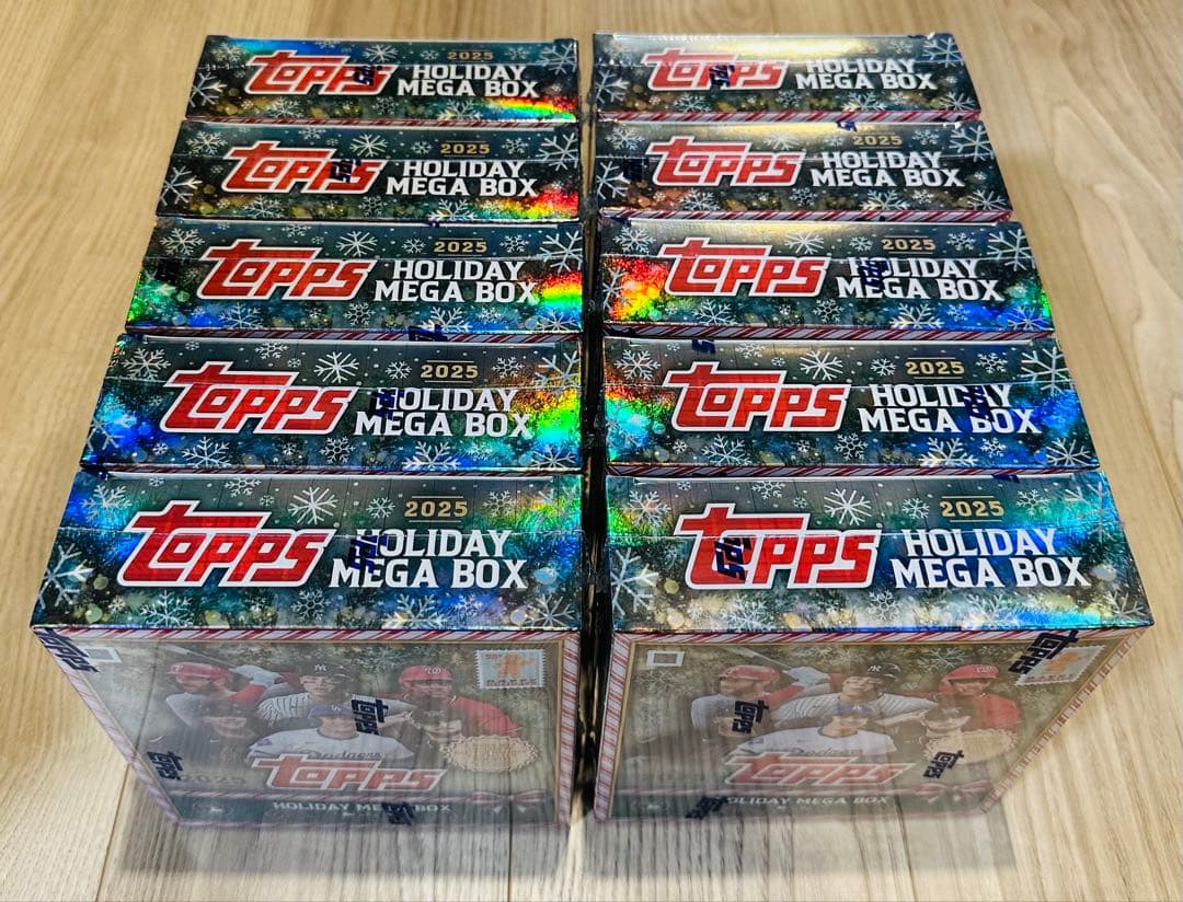 【topps完売品】Topps 2025 Holiday Mega 10箱