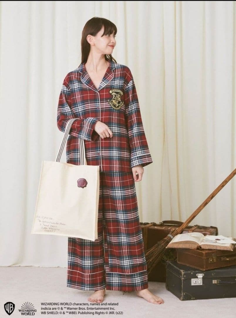 【SNIDEL 】ハリー・ポッター チェック柄パジャマ　上下