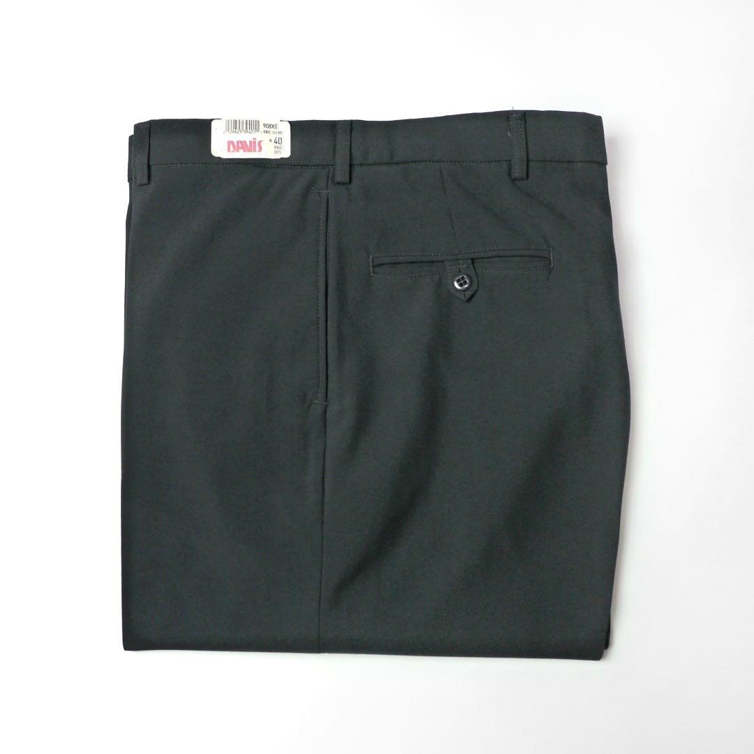 デッドUSNビンテージ米軍ミリタリー サマー ウールパンツ スラックス民生品 黒