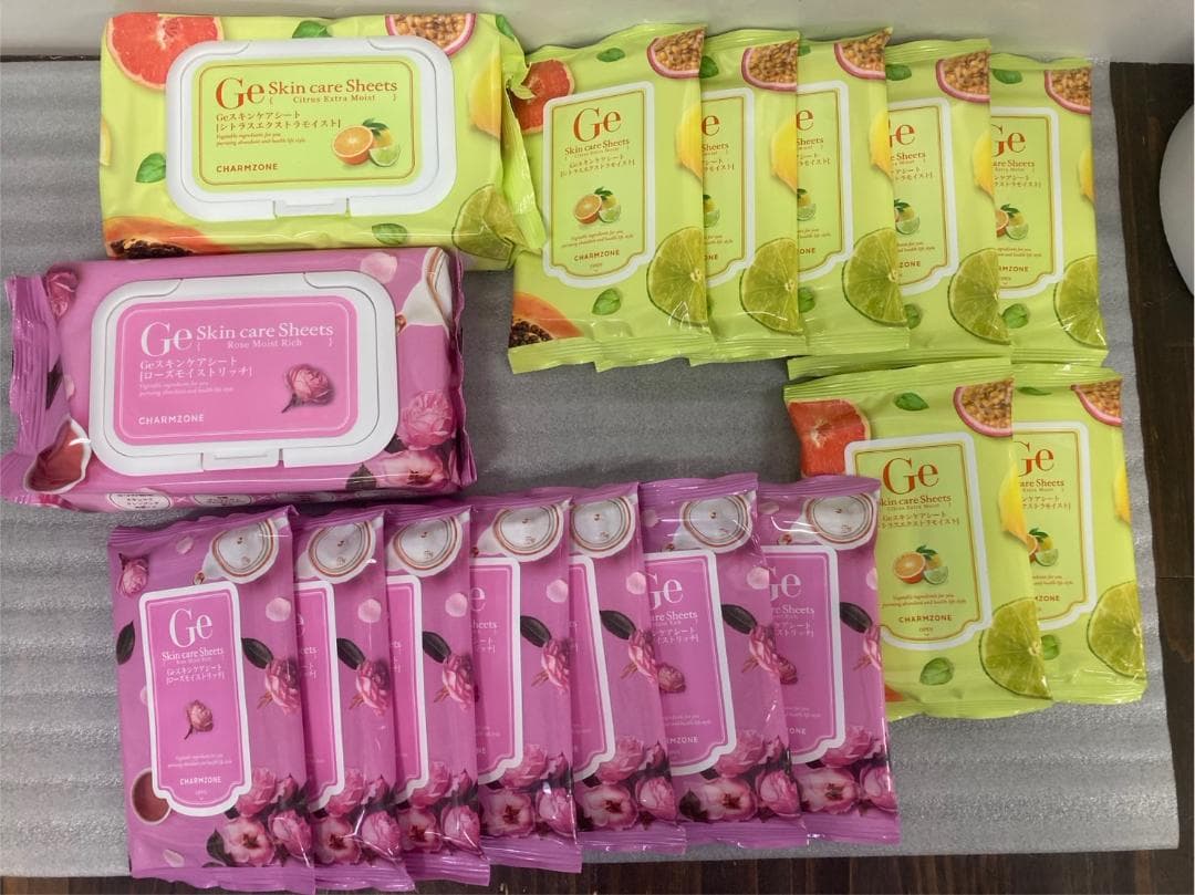 Ｆ-019-10チャームゾーン Geスキンケアシート フレッシュシトラスプラス