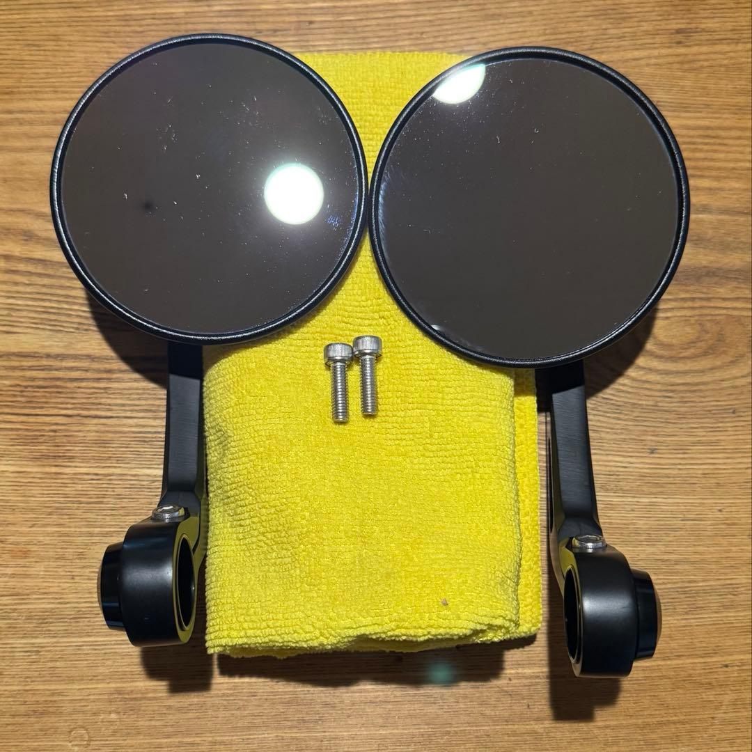 KiWAV Magazi バーエンドミラー triumph 水冷式モデル用 Amazon | KiWAV バイクミラー バーエンドミラー クラシック 黒